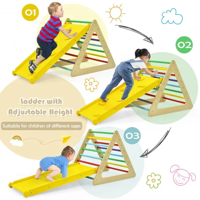 3-in-1 Climbing Ladder & Ramp Set