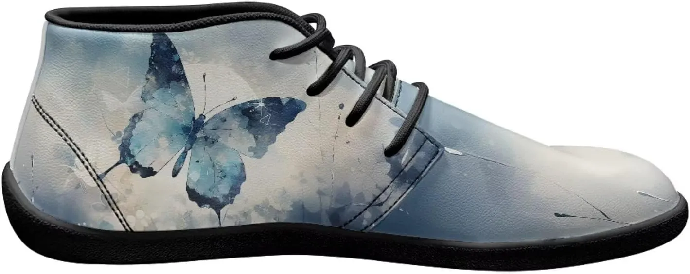 Butterfly Print Walking Shoes Lightweight Walking Tennis Hiking Work Ankle Sneaker for Men Women