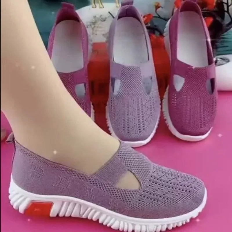 Cloth Shoes Women's Summer New Walking Shoes Soft Bottom Soft Face Mother Shoes Light and Comfortable Elderly Shoes Women Shoes