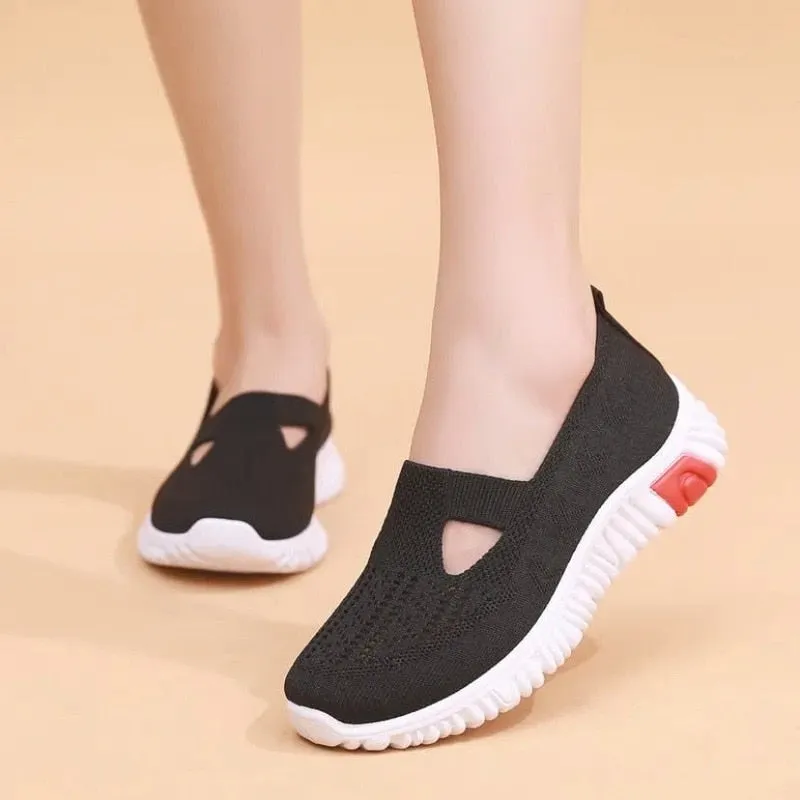 Cloth Shoes Women's Summer New Walking Shoes Soft Bottom Soft Face Mother Shoes Light and Comfortable Elderly Shoes Women Shoes