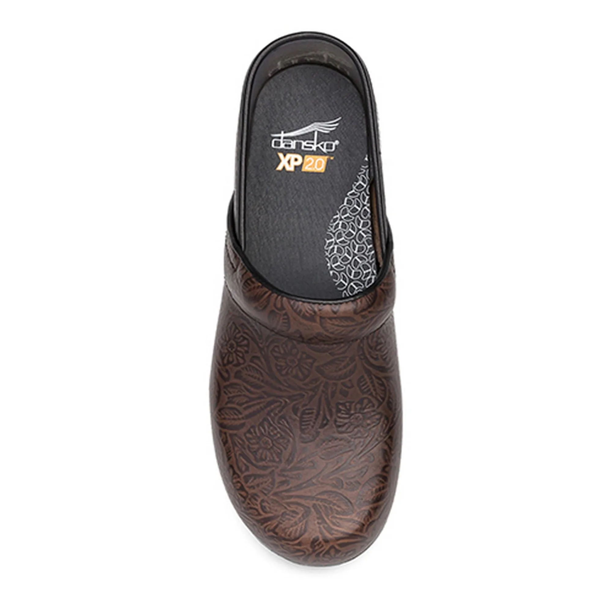 DANSKO XP 2.0 Floral Tooled Leather Clogs