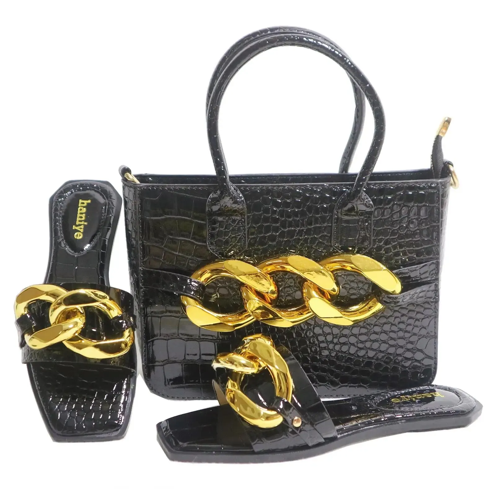 Doershow Italian Shoes with Bag Set
