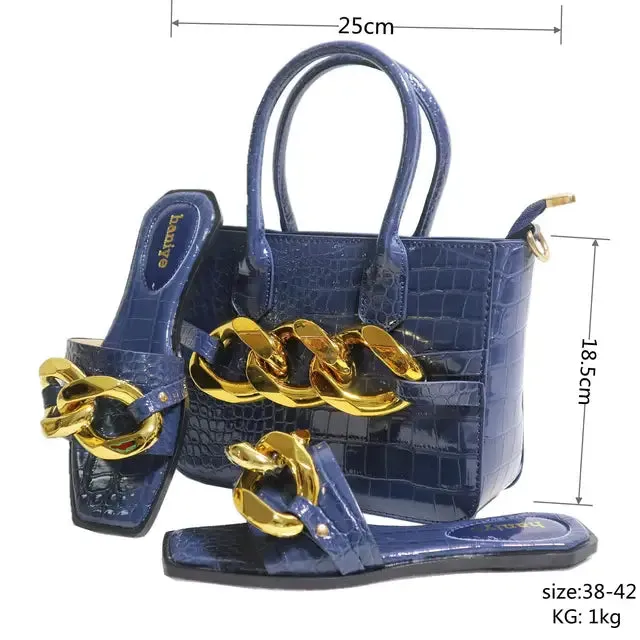Doershow Italian Shoes with Bag Set
