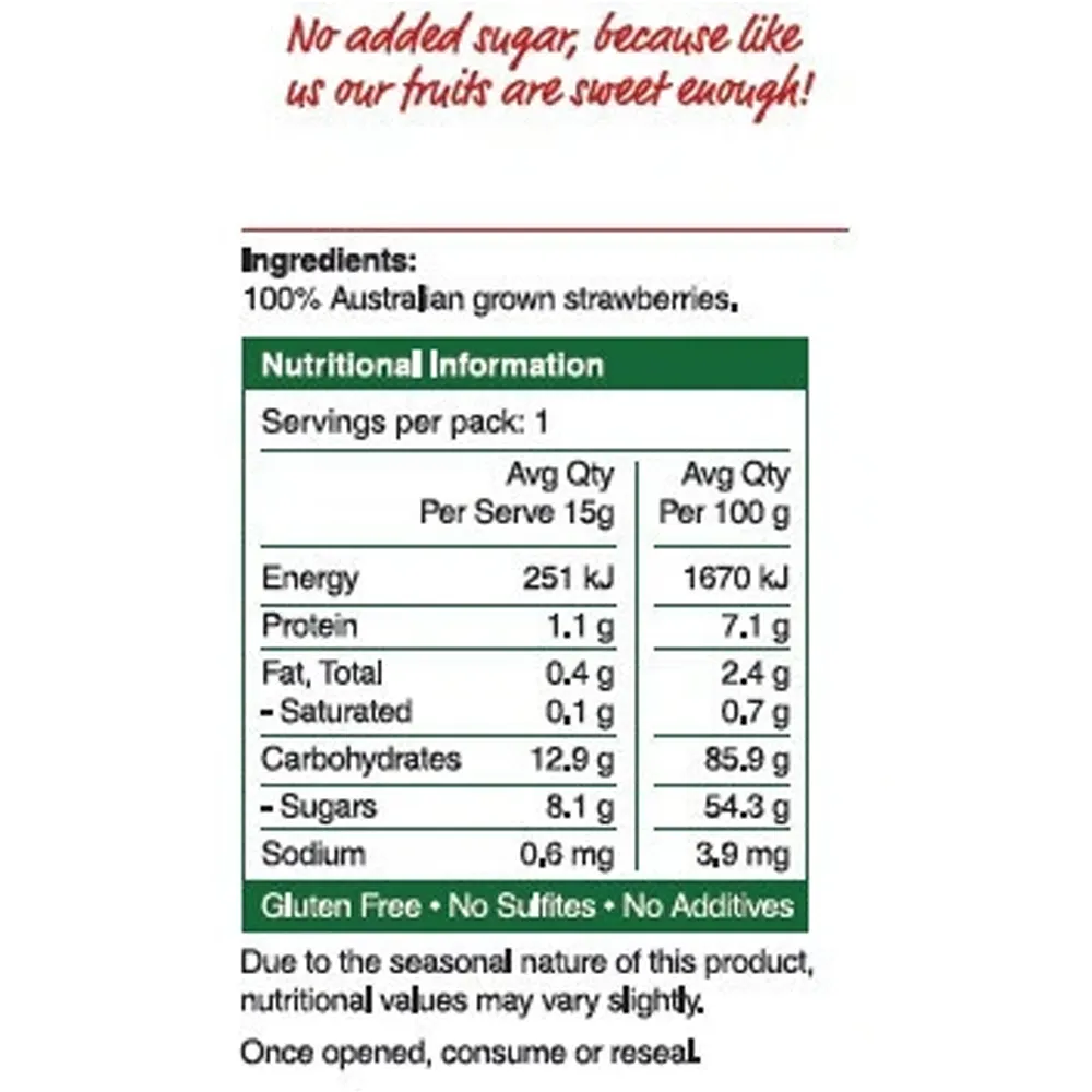 Freeze Dried Strawberries