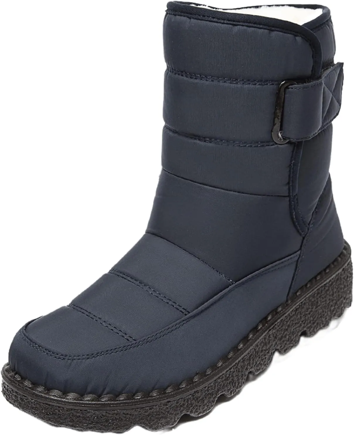 Lausiuoe Snow Boots For Women Waterproof Insulated Wide Width Winter Shoes with Fur Lined Warm Slip On Outdoor Booties