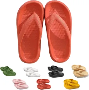 LELEBEAR Cloudies Flip Flops for Women, Cozislides Super Soft Pillow Flip Flops Summer Beach Non-slip Thick Cloud Slides