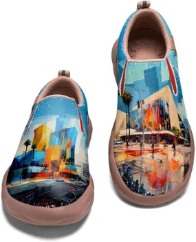 Loafers for Men Lightweight Cozy Casual Sneakers Art Painted Walking Travel Slip On Shoes