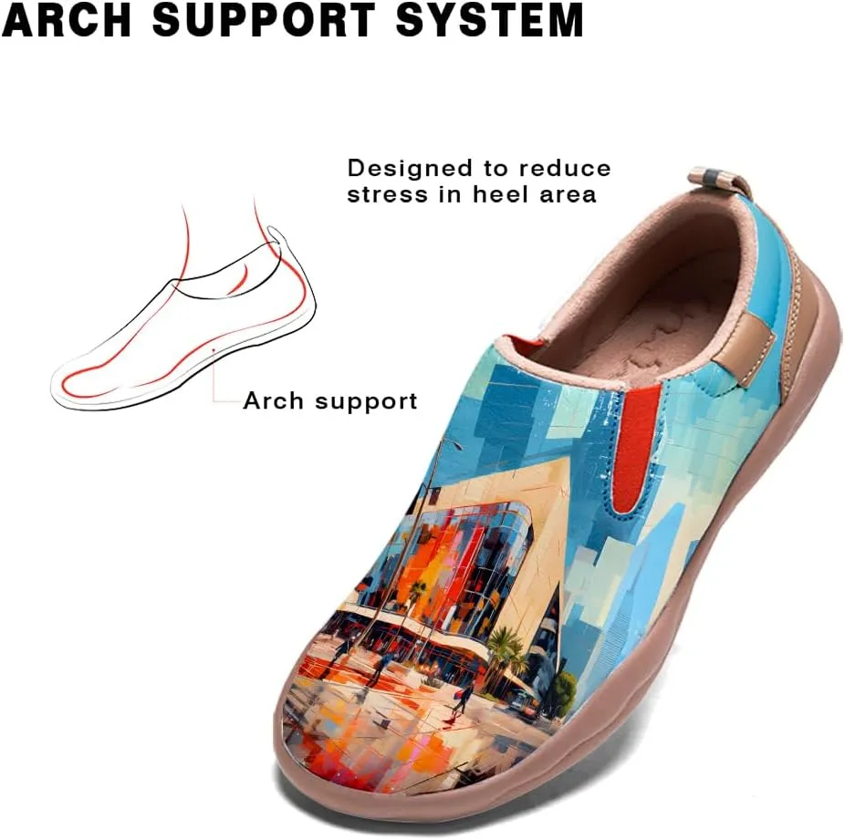 Loafers for Men Lightweight Cozy Casual Sneakers Art Painted Walking Travel Slip On Shoes