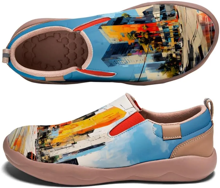 Loafers for Women Lightweight Cozy Casual Sneakers Art Painted Walking Travel Slip On Shoes