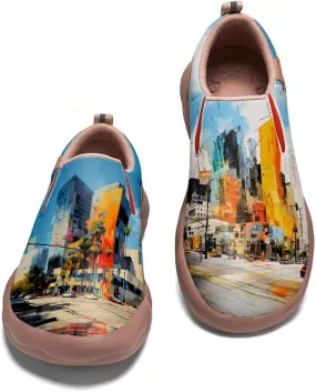 Loafers for Women Lightweight Cozy Casual Sneakers Art Painted Walking Travel Slip On Shoes
