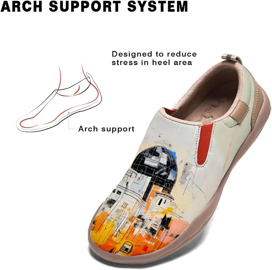 Loafers for Women Lightweight Cozy Casual Sneakers Art Painted Walking Travel Slip On Shoes