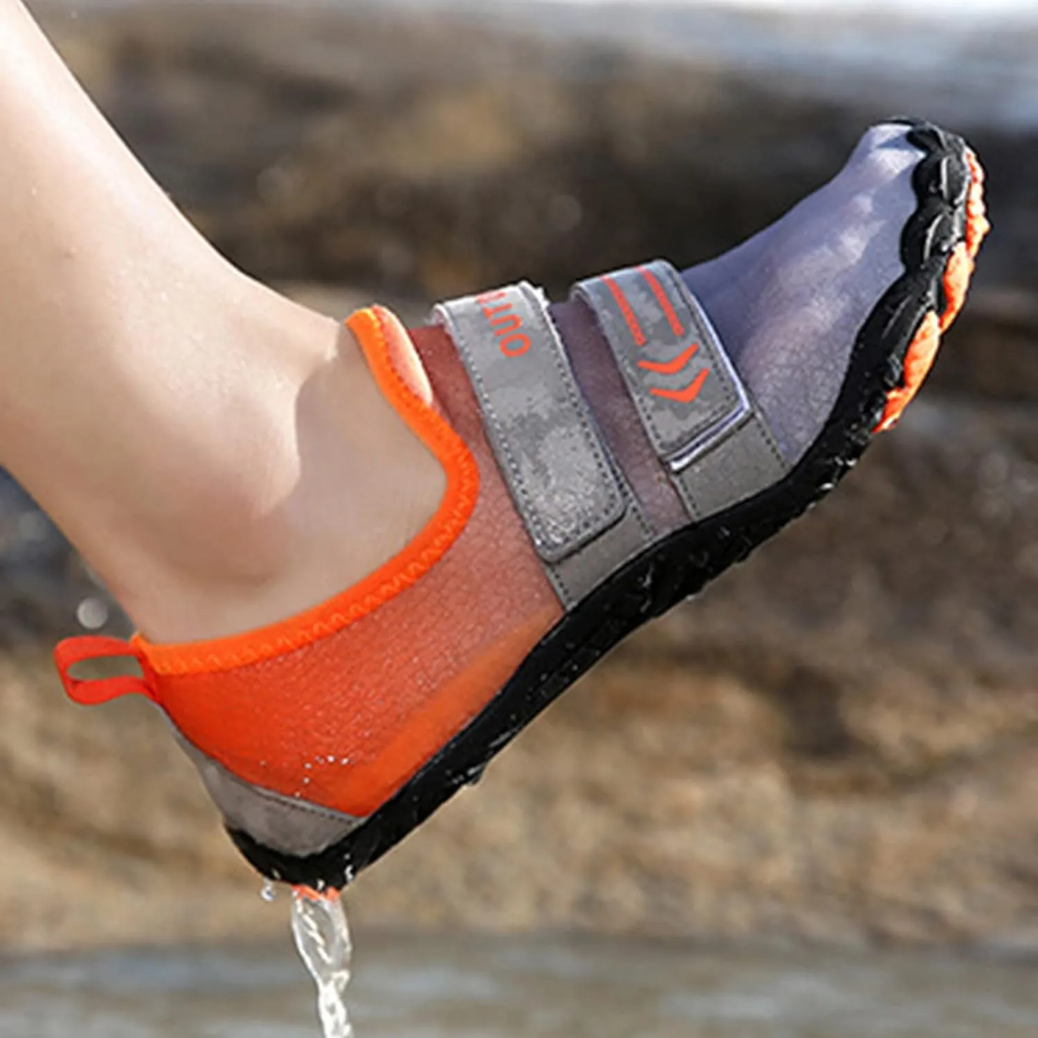 Mens Outdoor Wading Shoes Hiking Footwear Barefoot Quick-Dry Water Sports Shoes for Diving Boating Surfing