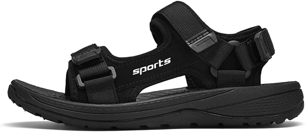 Mens Sandals Hiking Athletic Outdoor Beach Shoes Hook and Loop Open Toe Sport Summer Footwear