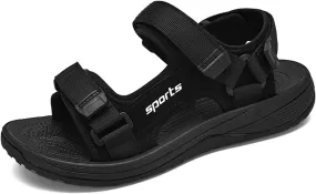 Mens Sandals Hiking Athletic Outdoor Beach Shoes Hook and Loop Open Toe Sport Summer Footwear