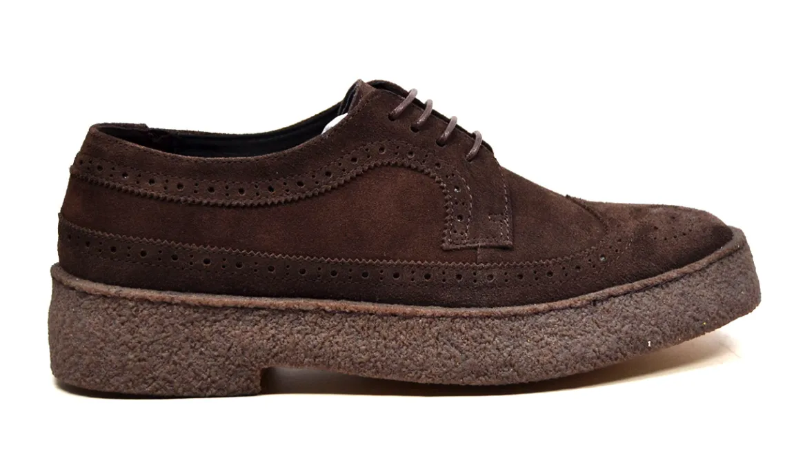 Original Low Cut Suede Wingtips by The British Collection