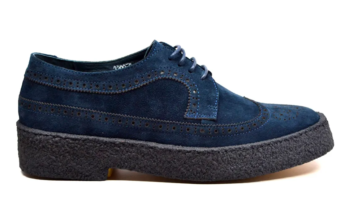 Original Low Cut Suede Wingtips by The British Collection