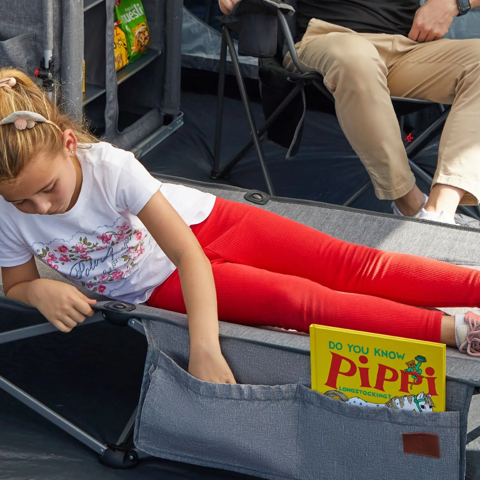 Portable Toddler Travel Cot with Canopy