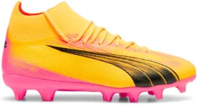 PUMA Kids Girls Ultra Pro Firm GroundArtificial Ground Soccer Cleats Firm Ground - Yellow - Size 4.5 M