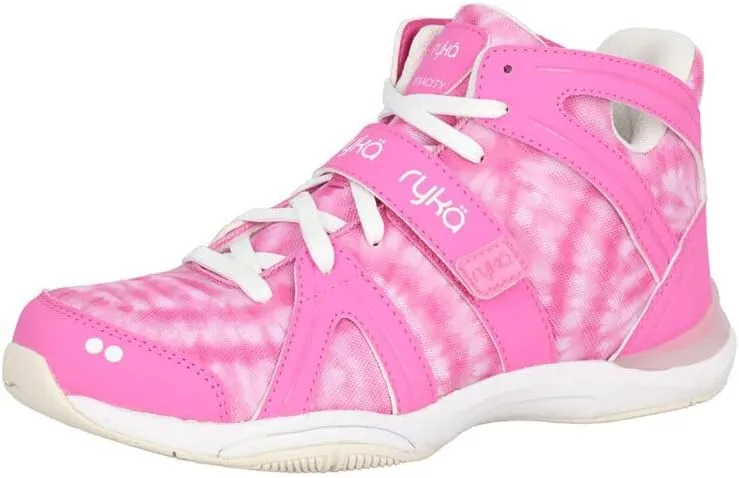 RYKA() Women's Dance Exercise Shoes Fitness, Pink tie dye, 25.0 cm