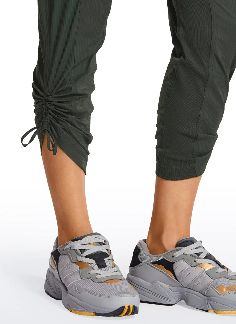 Striped Pants with Pockets 25''- Cinched Leg