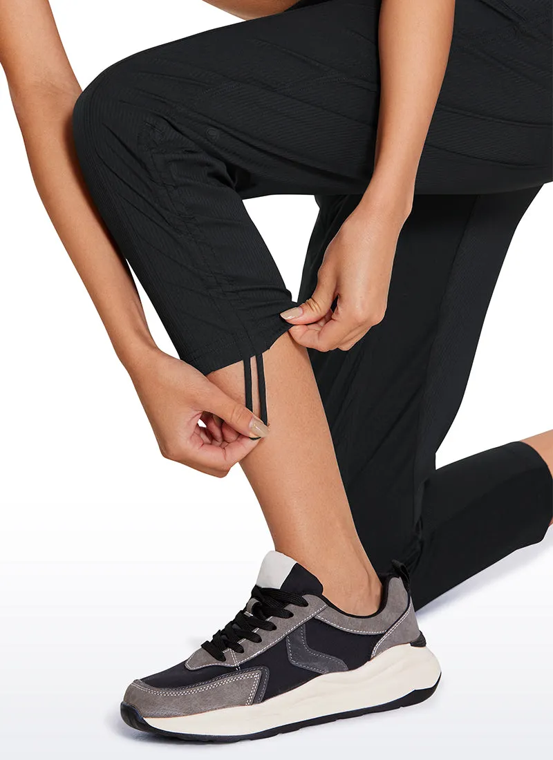 Striped Pants with Pockets 25''- Cinched Leg