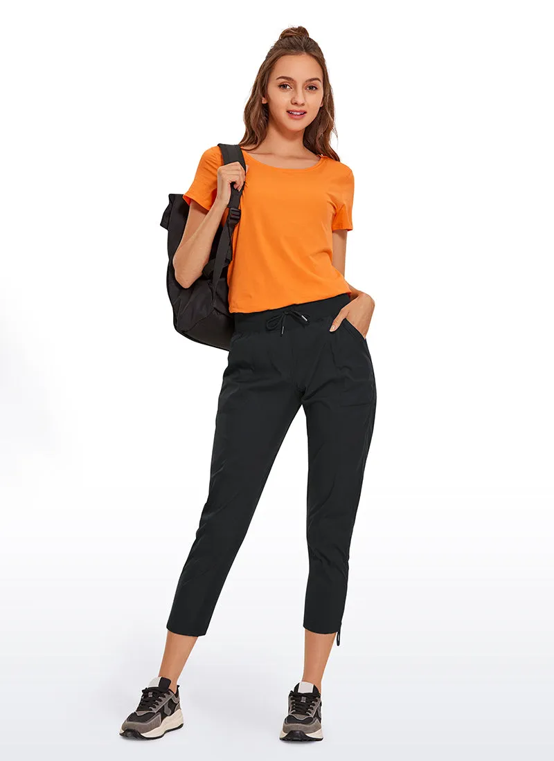 Striped Pants with Pockets 25''- Cinched Leg