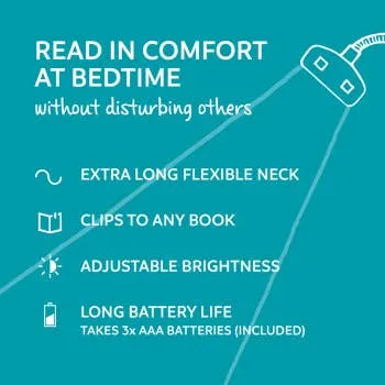 The Really Flexible Book Light: Light Gray
