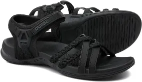 UBFEN Womens Hiking Sandals Sport Sandals Straps with Adjustable Hooks Arch Support Beach Vacation Casual Camping