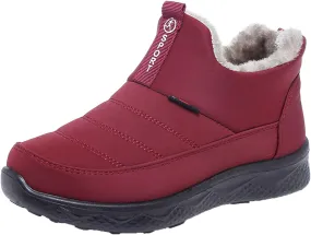 Winter Boots for Women Wide Adults Plush Lined Snow Boots Women Snow Boots Winter Shoes with Fur Lined Warm Slip On Boot Knee High Boots Women Men Winter Booties