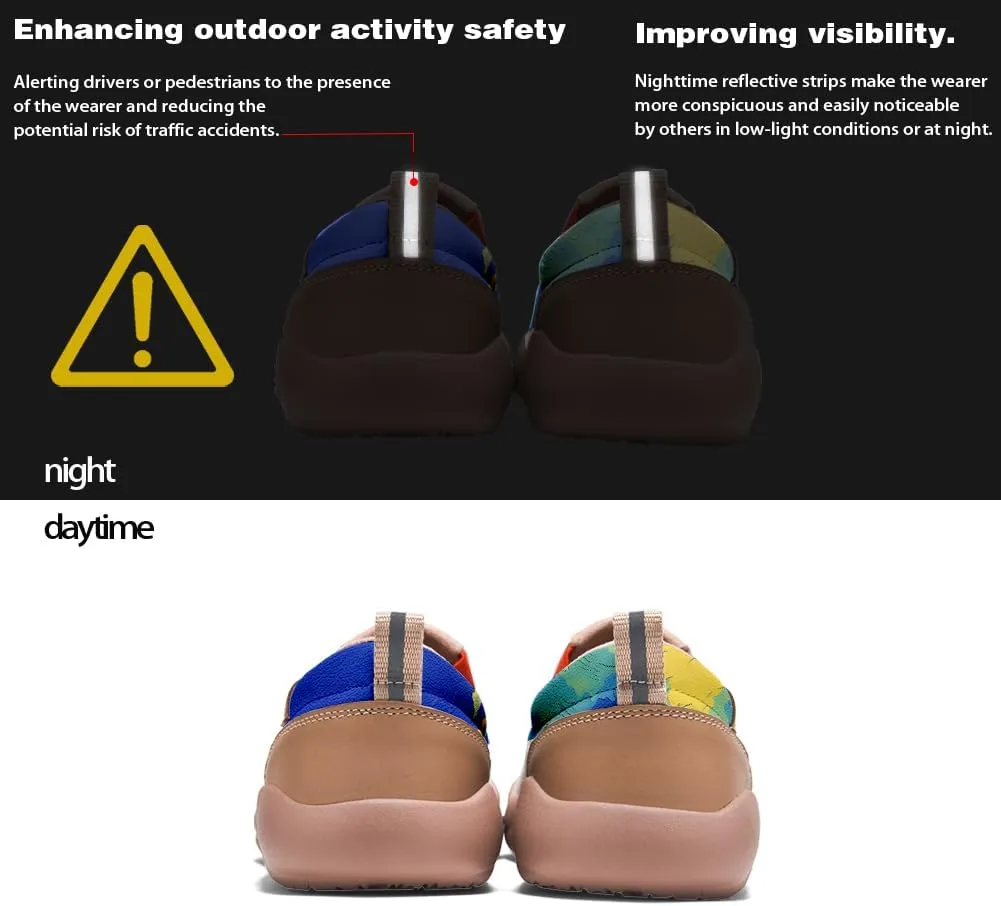 Women's Slip On Casual Loafers Lightweight Comfort Shoes Art Painted Travel Walking Sneakers